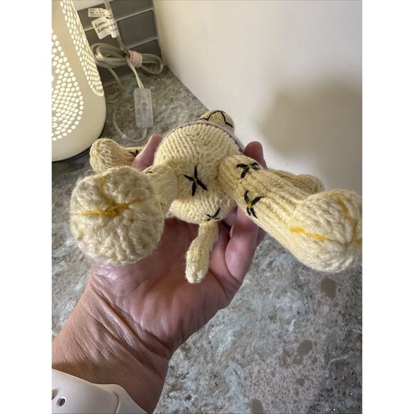 Knitted Cat Africa Impulse Marketing Fair Trade Stuffed‎ Animal 10 Inch Doll - Picture 7 of 8